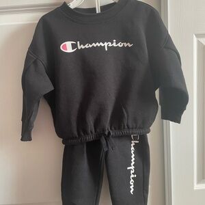 Champion Kids Black Sweatpants & Joggers Set